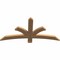 Ekena Millwork Davenport Timber Gable Bracket, Western Red Cedar, 48"W x 24"H x 1 1/2"D x 3 1/2"F, 12/12 Pitch GBW048X24X0204DAV00SWR - alternate 4